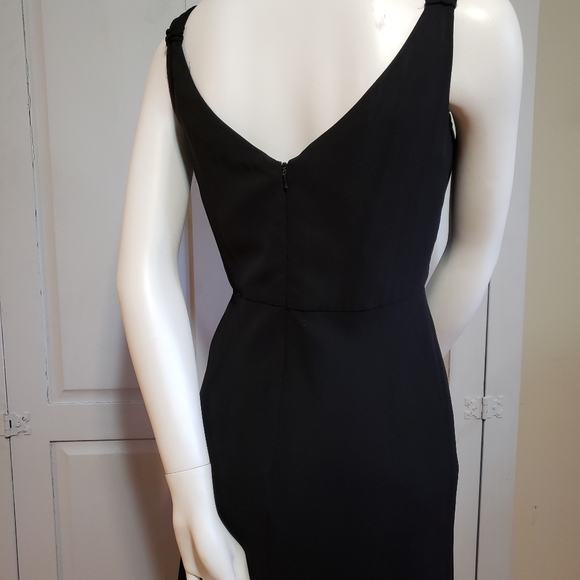 Evan Piccone 6P Vintage Black Crepe Dress - Picture 5 of 7
